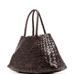 Borsa tote Santa Croce in marrone scuro Dragon Diffusion - donna 