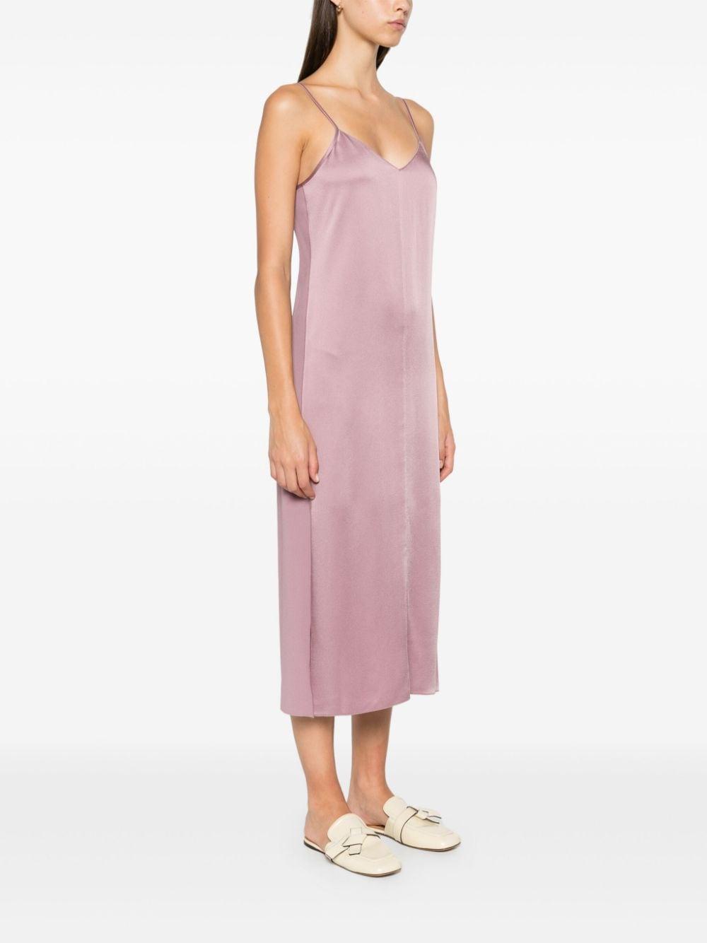 Abito midi satinato in lilla Forte forte - donna 