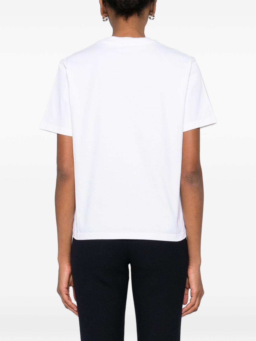 T-shirt a maniche corte con stampa grafica in bainco Casablanca - donna 