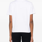 T-shirt a maniche corte con stampa grafica in bainco Casablanca - donna 