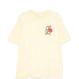 T-shirt D Hibiscus Brodée in giallo Drole de monsieur - uomo 