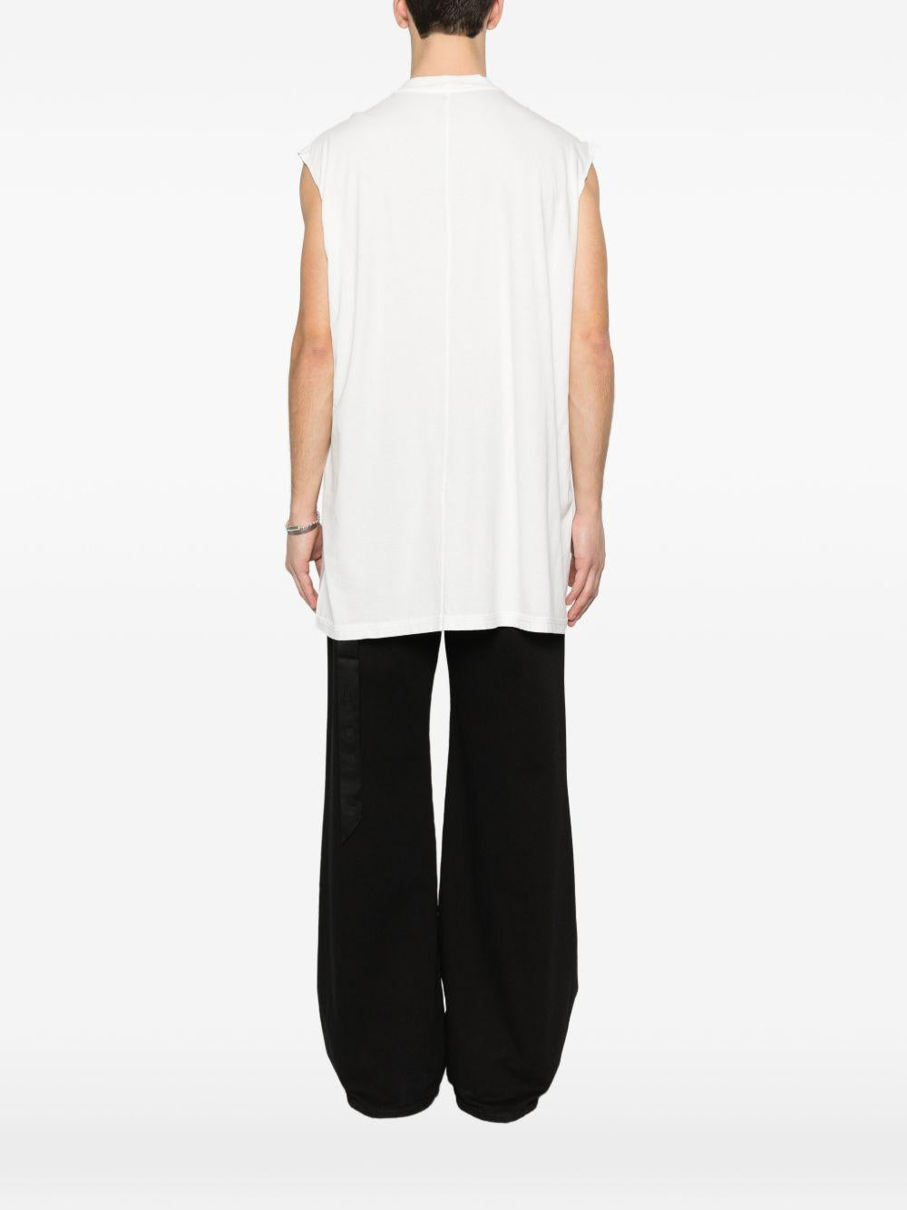 T-shirt Tarp in bianco Rick owens drkshdw - uomo 
