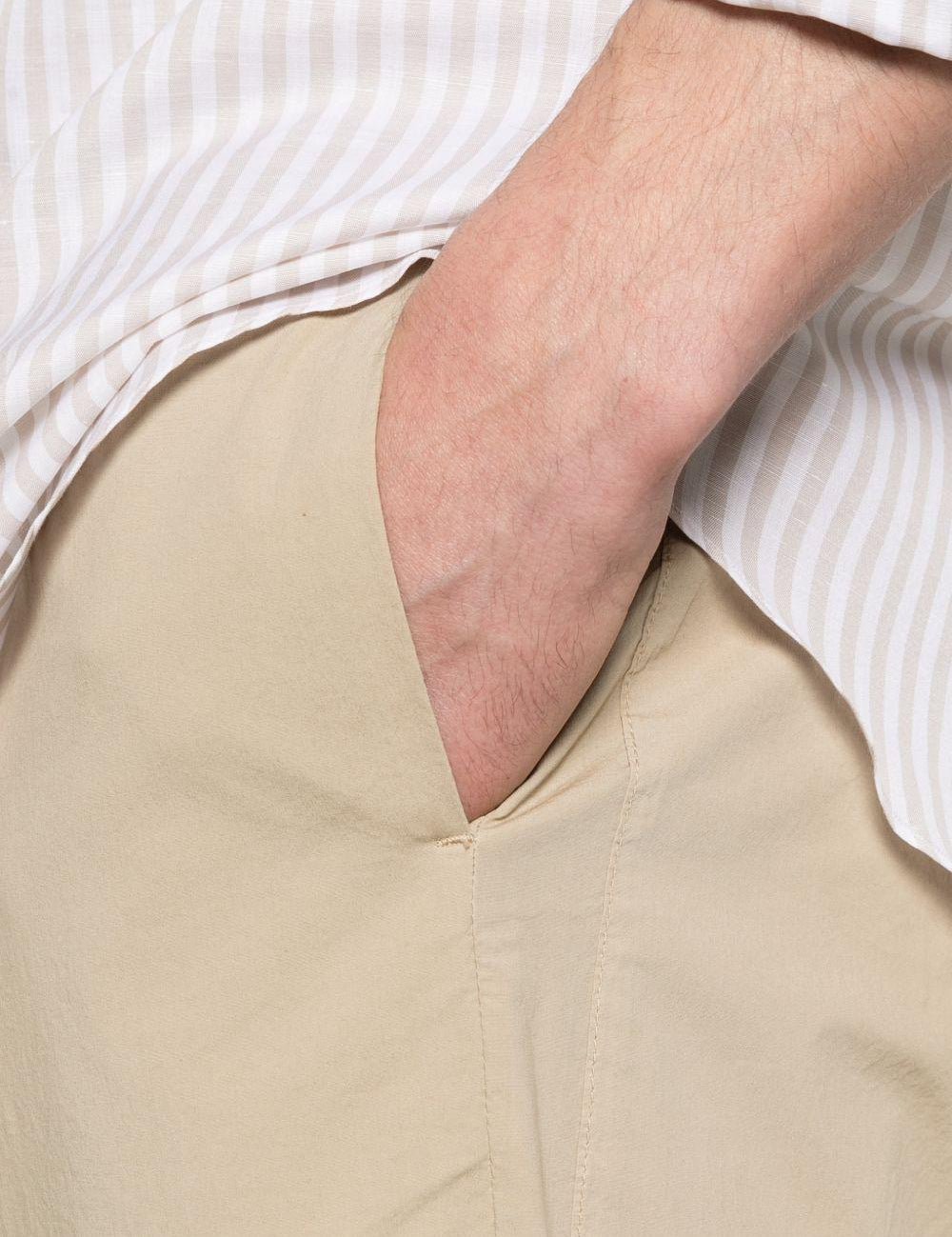 Pantaloni bativoga in beige barena venezia - uomo 