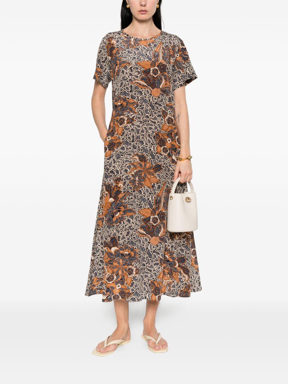 Abito midi crespo multicolore Max Mara Weekend - donna 