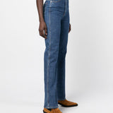 Jeans Danielle a vita alta in blu Khaite - donna 
