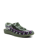 Sandali uneek con cordino intrecciato in verde Keen - unisex 