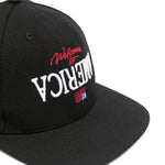 Cappello da baseball ricamato in nero Willy chavarria - uomo 