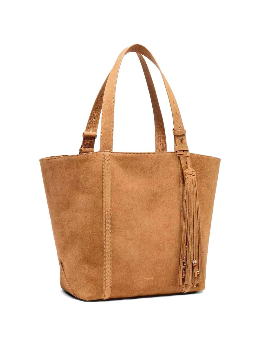 Borsa TOTE shopping 24.7 in pelle scamosciata beige Golden Goose - donna 