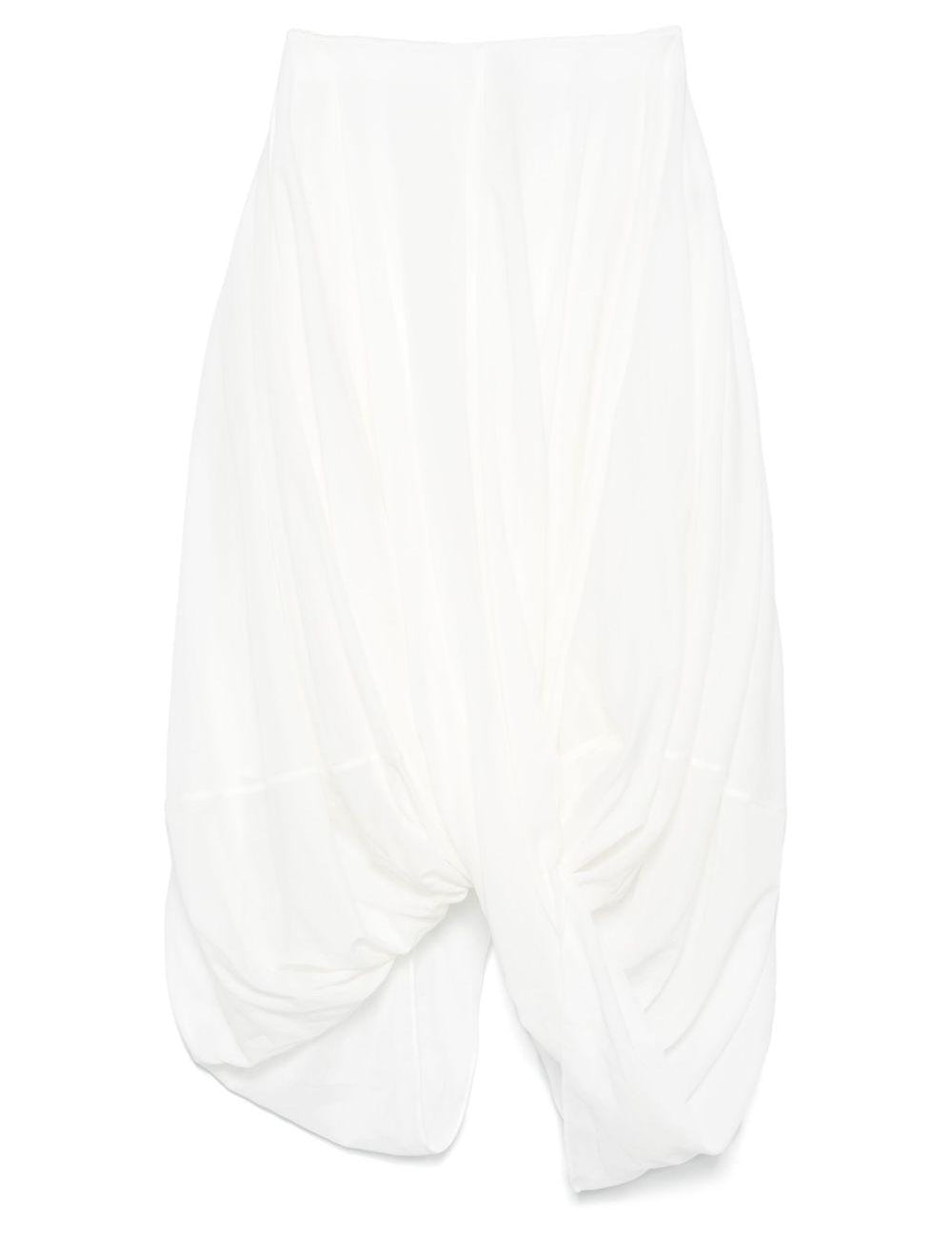 Gonna drapeggiata cocoon in bianco Toteme - donna 