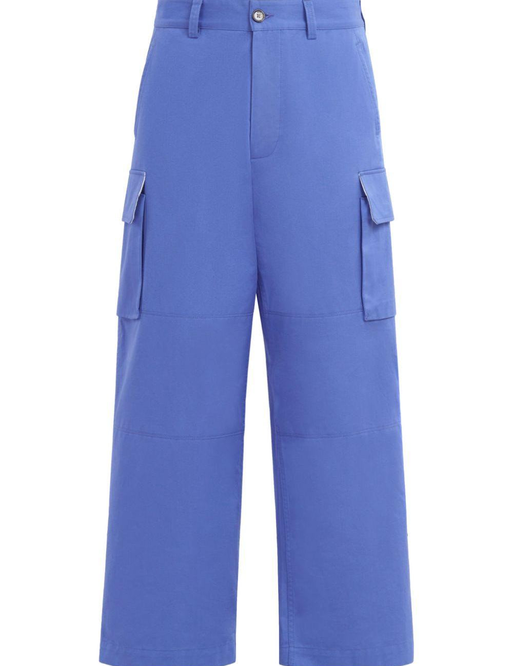 Pantaloni cargo con tasche in blu Marni - uomo 