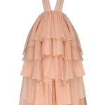 Abito Apollo con scollo a V profondo in rosa Temily - donna 