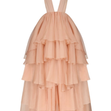 Abito Apollo con scollo a V profondo in rosa Temily - donna 