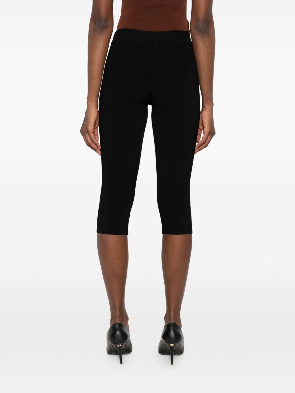 Pantaloni capri a coste in nero Magda butrym - donna 