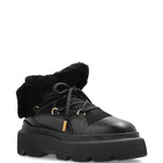 Stivaletti con plateau e lacci in nero Inuikii - donna 