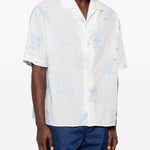Camicia con ricami in bianco Kenzo - uomo 