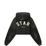 Felpa con cappuccio stella in grigio Golden goose - donna 