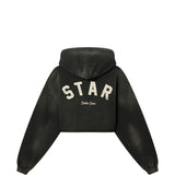 Felpa con cappuccio stella in grigio Golden goose - donna 