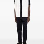 Gilet con dettaglio logo in bianco Brunello cucinelli - uomo 