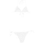 Bikini decorato con cristalli in bianco Oséree - donna 