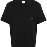 T-shirt con stampa in nero - donna 