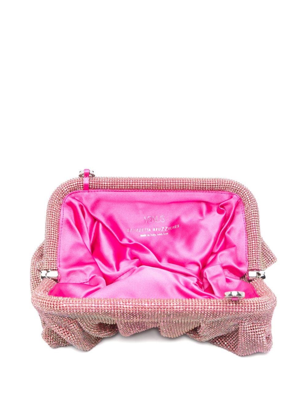 Clutch Venus con cristalli in fucsia Benedetta Bruzziches - donna 