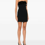 Abito corto con paillettes in nero David Koma - donna 