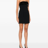 Abito corto con paillettes in nero David Koma - donna 