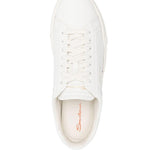 Sneakers con lacc in bianco Santoni - uomo 