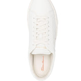 Sneakers con lacc in bianco Santoni - uomo 