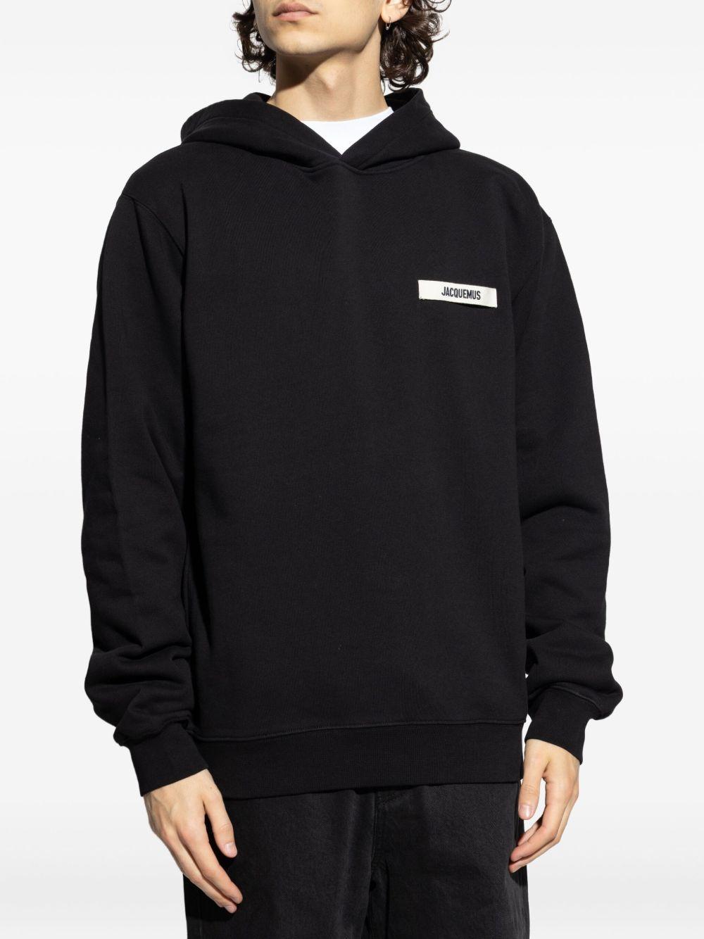 Felpa Le Hoodie Gros Grain in nero 