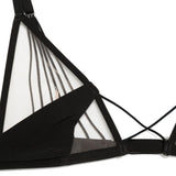 Reggiseno a triangolo in pizzo X Livy Raw District in nero Rick owens - donna 