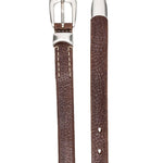 Cintura con fibbia Western in marrone - uomo 