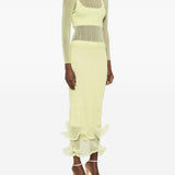 Top a maniche lunghe in giallo Simkhai - donna 