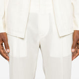 Pantaloni Tibero con pieghe pressate in bianco Briglia 1949 - uomo 