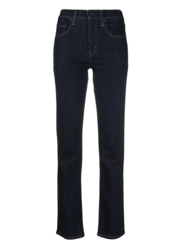 Jeans dritti 724 a vita media in blu Levi's - donna 