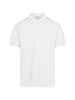 Polo con logo in bianco Moncler - uomo