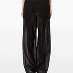 Pantaloni ferito in nero Max Mara Sportmax- donna 