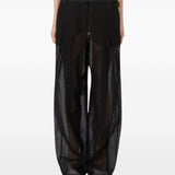 Pantaloni ferito in nero Max Mara Sportmax- donna 