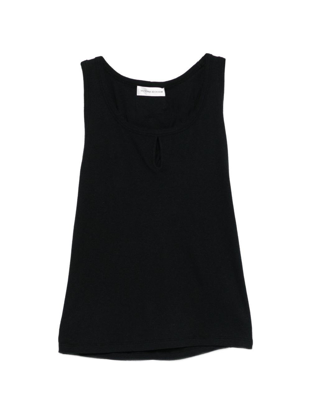 Canotta con apertura in nero Victoria beckham - donna 