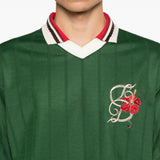 T-shirt D Hibiscus in verde Drole de monsieur - uomo 