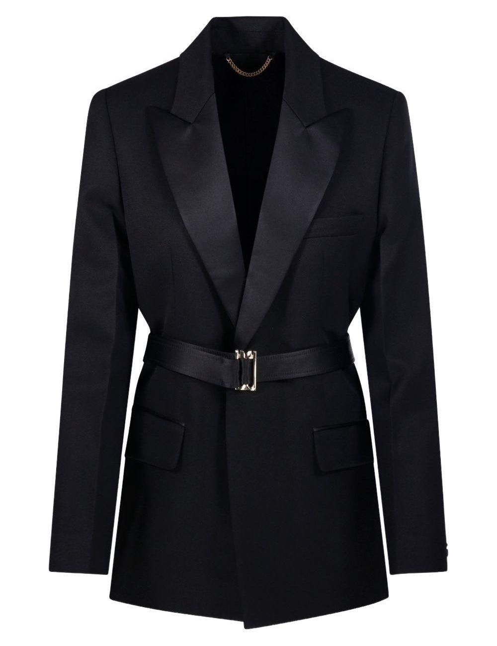Blazer con cintura in nero Victoria beckham - donna 