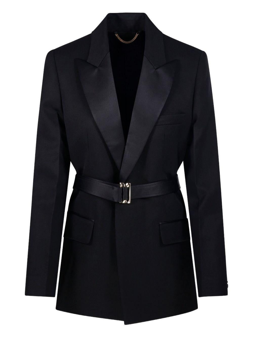 Blazer con cintura in nero Victoria beckham - donna 
