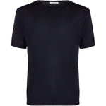 T-shirt in maglia a maniche corte  in nero Kangra - uomo 
