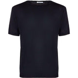 T-shirt in maglia a maniche corte  in nero Kangra - uomo 