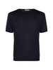 T-shirt in maglia a maniche corte  in nero Kangra - uomo
