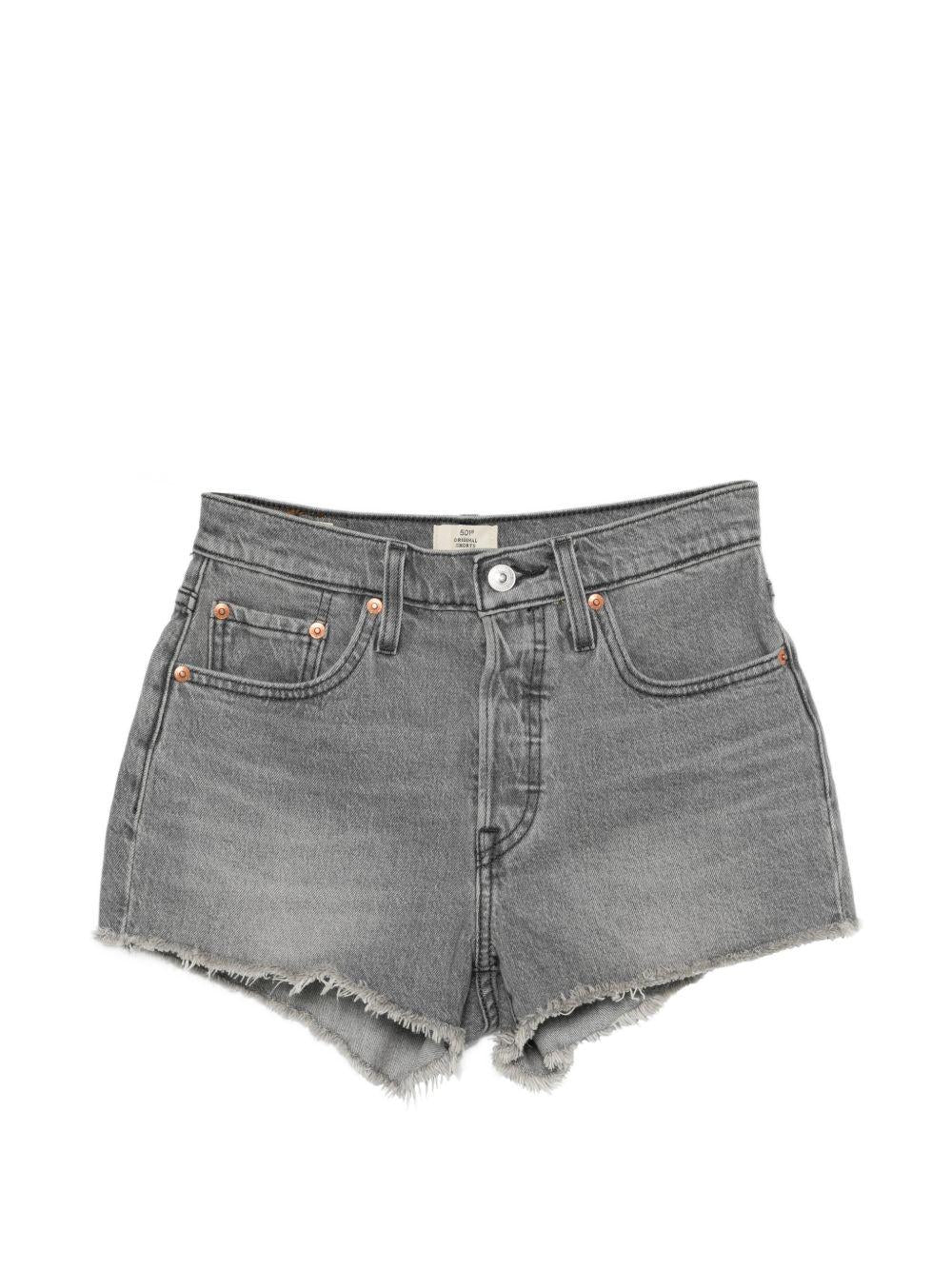 Pantaloncini sfilacciati in grigio Levi's - donna 