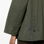 Giacca Bedale con collo a contrasto in verde e marrone Barbour - uomo 