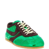 Sneakers in pelle  in verde Dries van noten - donna 