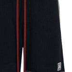 Shorts in maglia a righe in nero Amiri - uomo 
