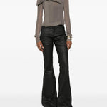Giacca biker classica in talpa Rick Owens - donna 